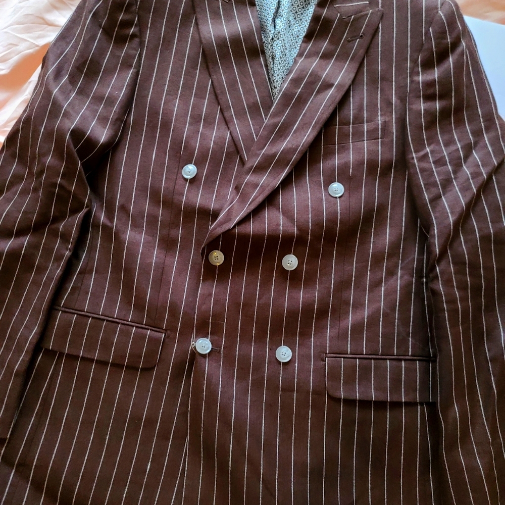 Men's Linen Double-breasted suit